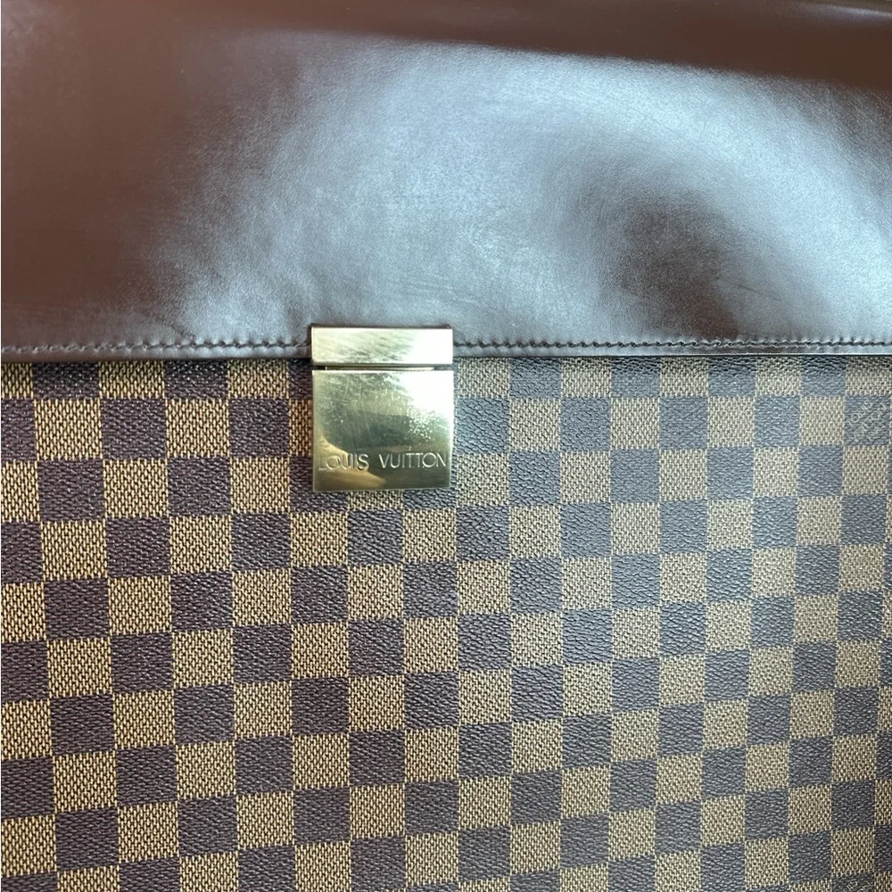 Louis Vuitton Damier Ebene Brown Checkered Briefcase